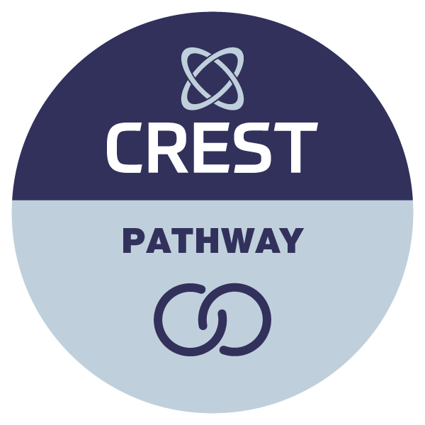 Badge CREST Pathway concedida à Scuto Security